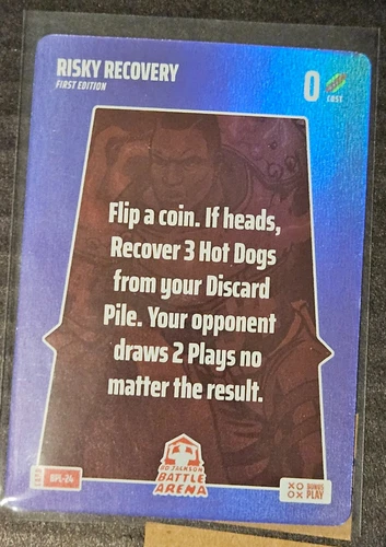 2024 Bo Jackson Battle Arena - Risky Recovery SSP Foil Bonus Play Card #BPL-24