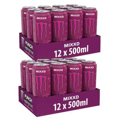 Monster Punch Energy Mixxd leicht kohlensäurehaltig 500ml 24er Pack
