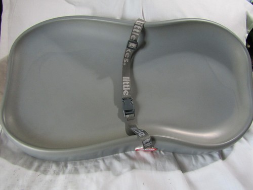 LITTLE TIKES DELUXE FOAM CHANGING PAD AND FLOOR PLAY MAT WITH SAFETY STRAP  GRAY