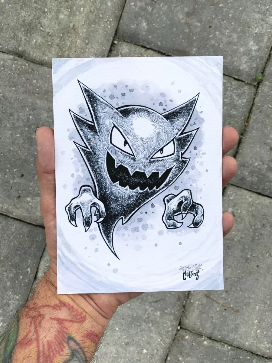 Pokémons Fantasmas  Pokemon sketch, Pokemon tattoo, Gengar pokemon