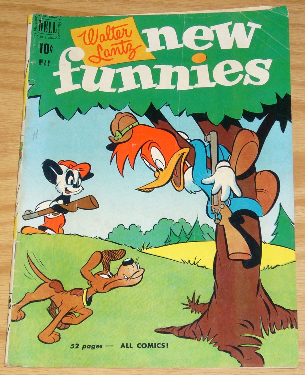 Walter Lantz New Funnies #171 VG+ may 1951 woody woodpecker andy