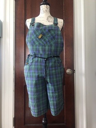 Rare Vintage 1980s Green/Purple Plaid 