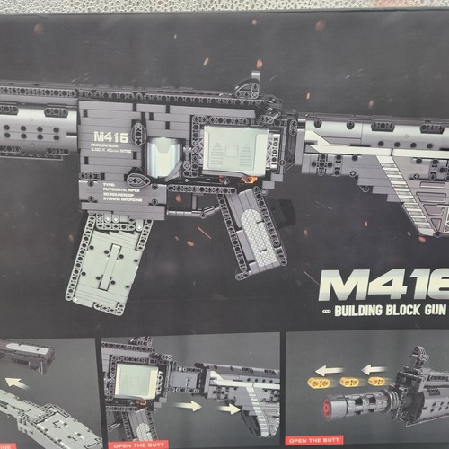 NISB M416 Technic Set, Motorized Functional Shooting Toy, 1,188 High-Quality Pcs - Picture 10 of 15