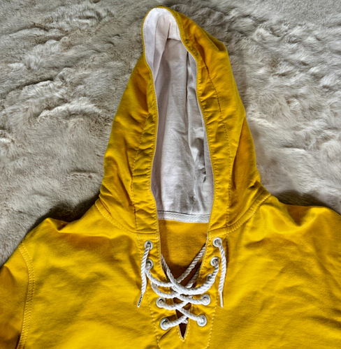Felpa con cappuccio Lauren-RL blu giallo colorblock taglia M - Foto 3 di 10