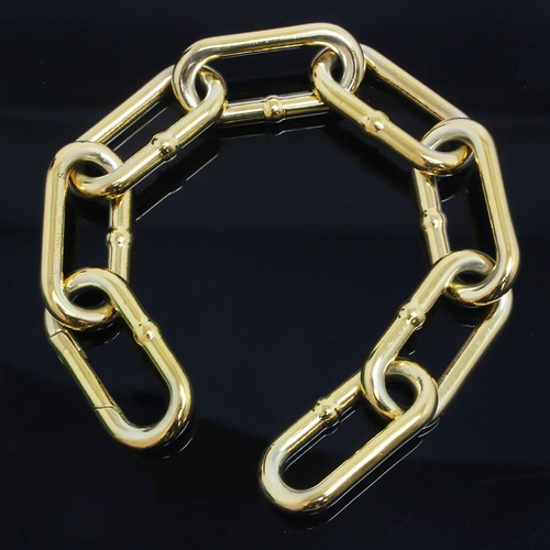 BOTTEGA VENETA Chain Bracelet Silver 925, Gold 665769 VAHU0 8120 - Picture 4 of 6