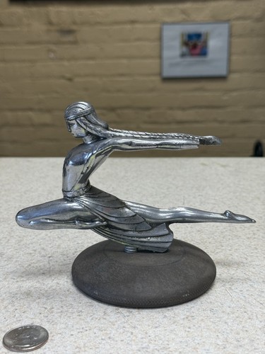 Vintage Original 1935 Pontiac "Diana the Huntress" Hood Ornament