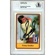 Fuzzy Zoeller Signed 1981 Donruss PGA Tour #46 Beckett BAS Slabbed Rookie Auto