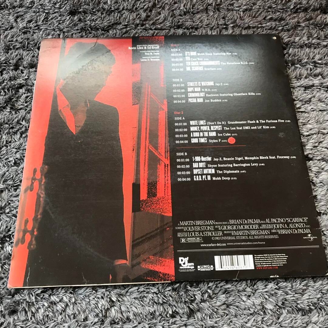 Music Inspired By Scarface / 2003 US 2LP Mobb Deep, NAS, NWA