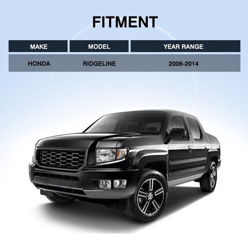 For 2006-2014 Honda Ridgeline Black Housing Amber Corner Headlights Pair - Picture 7 of 7