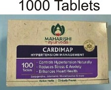 10 x 100 Tabs Maharishi Ayurveda Cardimap 1000 Tablets - Free Shipping