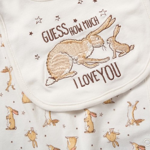 Baby Clothing Gift Set 7 Piece Layette Guess How Much I Love You Unisex ~ abg - Picture 3 of 4