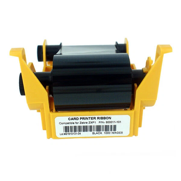 New Ribbon Compatible For Zebra ZXP Series 1 Printer 800011-101 Black 1000 Print - Image 3 of 3