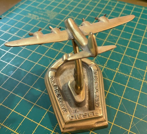 A Brass Aeroplane / Diesel Only The Brave Ash Tray. Cufflink tray - Picture 5 of 7