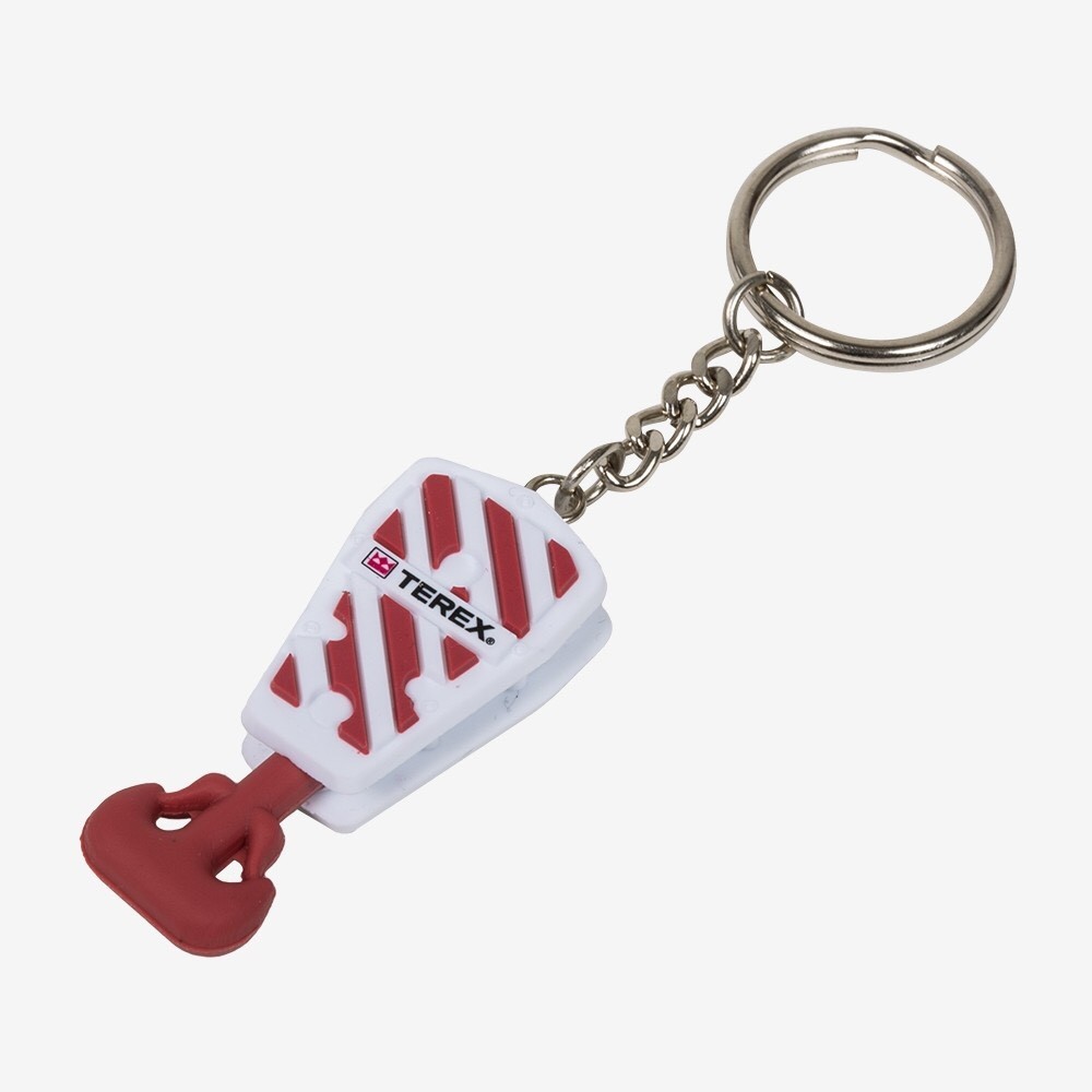 GENUINE OEM TEREX CRANES JIB HOOK BLOCK KEYRING KEY CHAIN FOB TAG