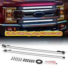 For 2017-2022 Ford Super Duty F-250 LED Grill Accent Lights Bar Kit DRL Bumper