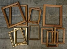 Vintage Wood PICTURE FRAMES cottage core Gall...