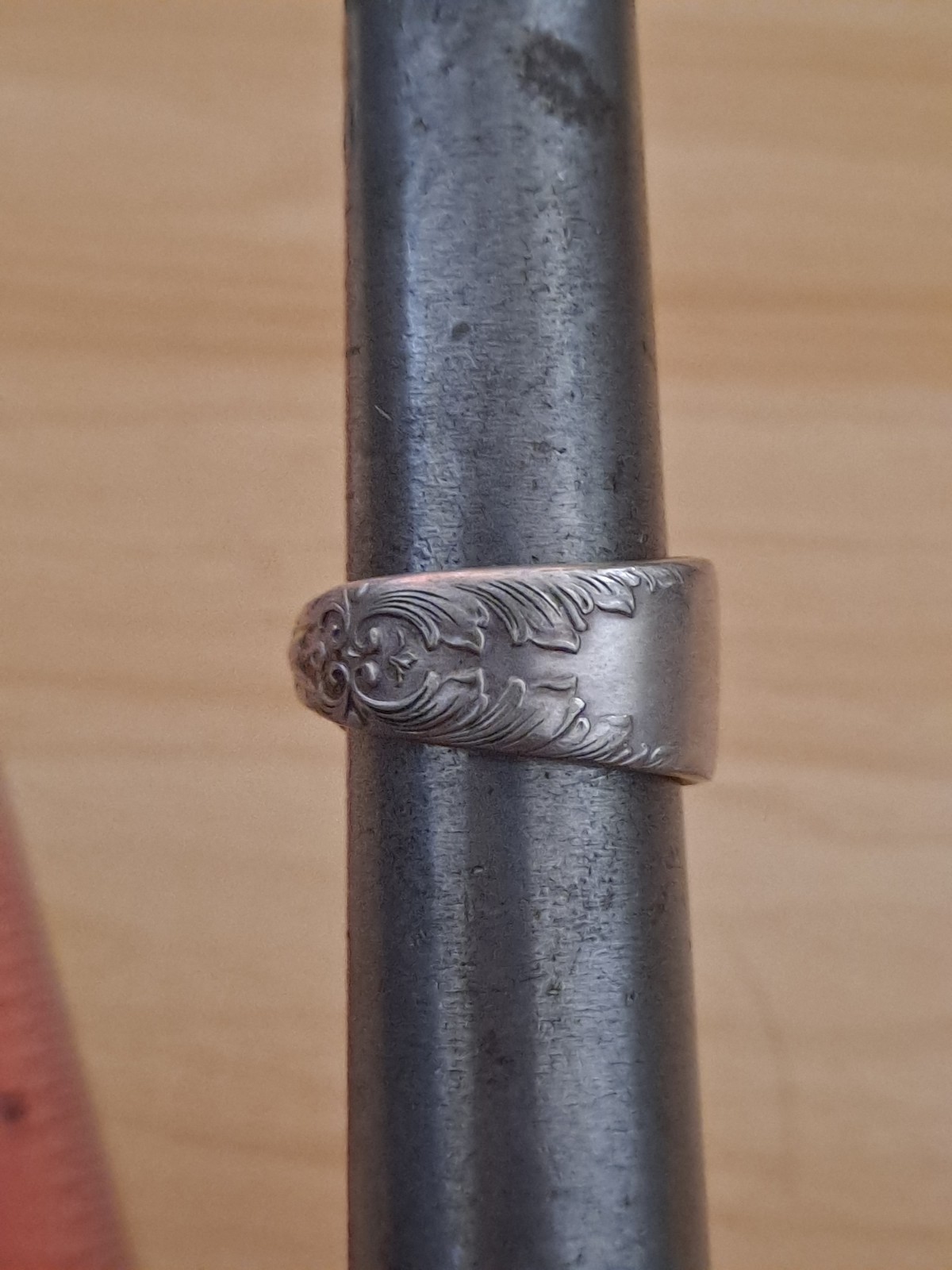 Handmade Silver Plated Spoon Ring - image 4