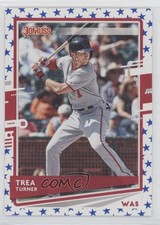 2020 Panini Donruss Photo Variation Independence Day Trea Turner (Batting) 0t2