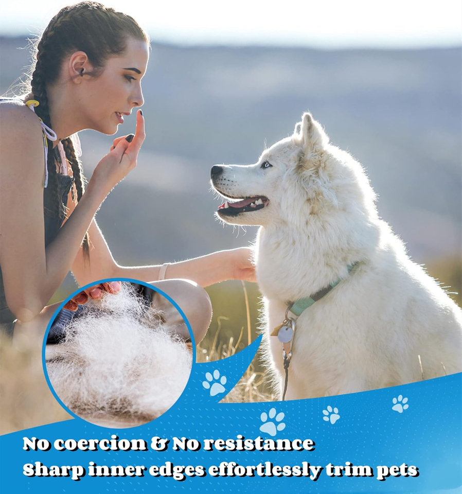 Spazzola Per Cavalli Patriot Soft Touch Con Maniglia - Toelettatura Equina, Colore Blu