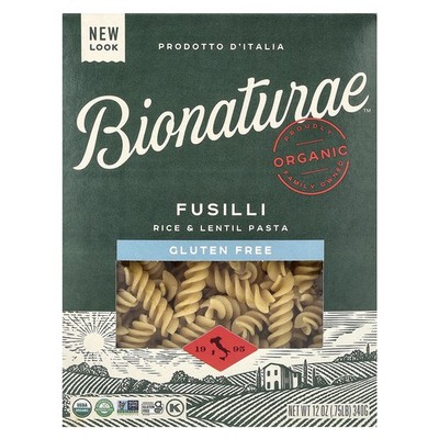 Gluten Free Rice & Lentil Pasta, Fusilli, 12 oz (340 g)