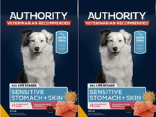 2 Packs Sensitive Stomach Skin All Life Stages Dry Dog Food Salmon Rice 45lb