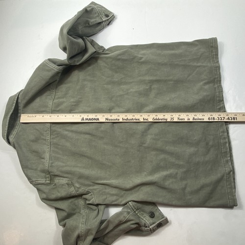 Faherty Jersey Shirt Jacket Shacket Green Button Front Men Sz Medium - Picture 11 of 12