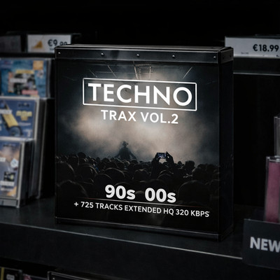 TECHNO TRAX  90s 00s Collection VOL. 2 725  MP3 Tracks HQ EXTENDED - LISTA