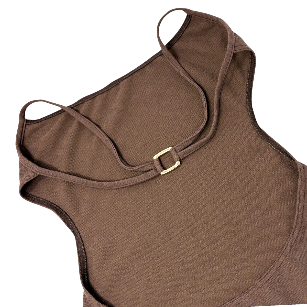 ルイヴィトン LOUIS VUITTON ブラウン 水着 36(S〜Mサイズ) LOUIS VUITTON Vintage LV Logo Monogram Swimsuit Swimwear #36 Brown