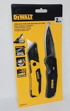 DeWALT 2 Piece Utility Knife and Pocket Knife Set DWHT97530 Brand New