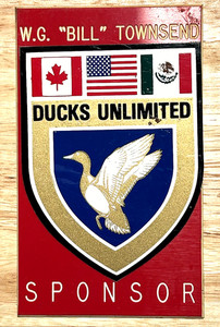 Vintage Ducks Unlimited Personalized SPONSOR 5x3” Decal Plastic Name Tag