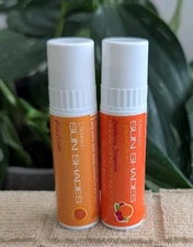 Melaleuca Sun Shades Lip Balm Pina Colada & Cranberry Tangerine SPF 15 ( X2 )