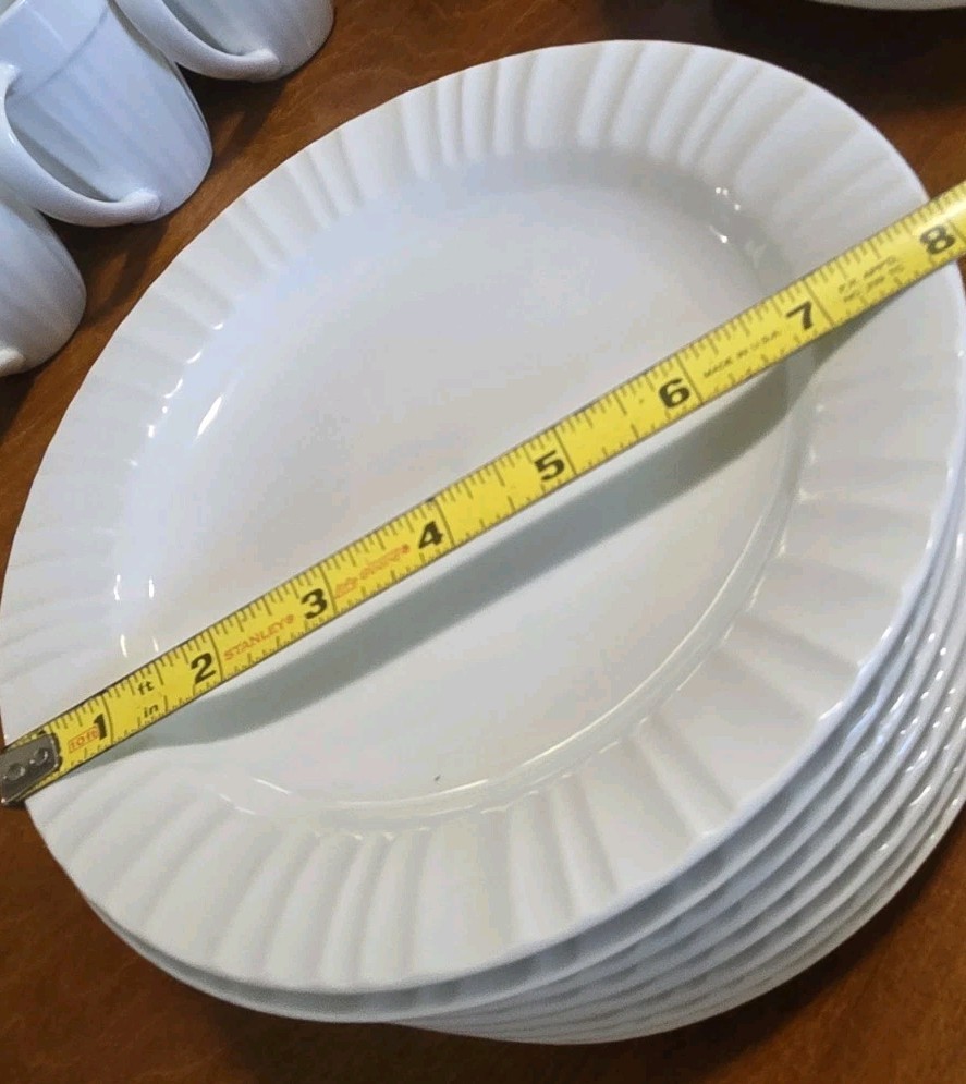 CorningWare Tableware FRENCH WHITE Stoneware 4 PC. Place Setting