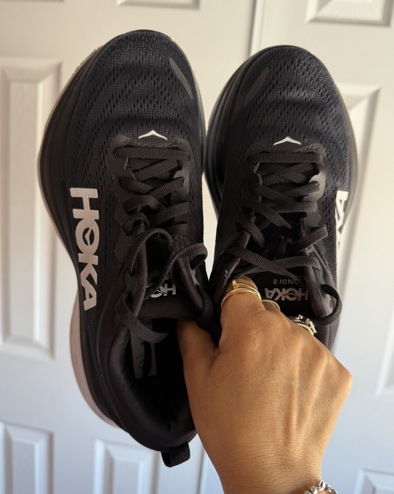 Hola Black One One Bondi Running Shoes Sneakers Athletic Size: 7B thumbnail 7