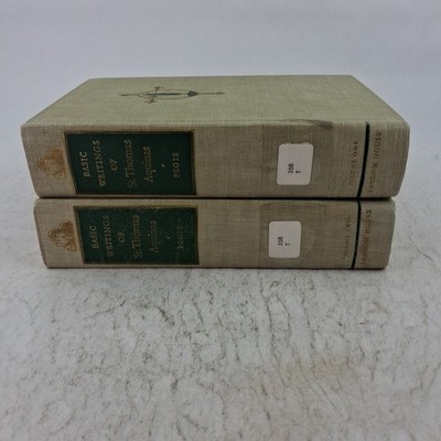 Basic Writings of St Thomas Aquinas 2 Vol Set HC 1945 Catholic Theology