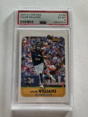Caleb Williams 2024 SI For Kids PSA 6 Chicago Bears Rookie Card # 1149 RC