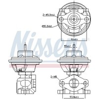 Nissens AGR-VENTIL AbgasrÜCkfÜHrung Passend FüR Hyundai Accent Elantra Highway