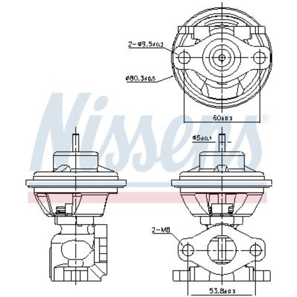 Nissens AGR-VENTIL AbgasrÜCkfÜHrung Passend FüR Hyundai Accent Elantra Highway-image