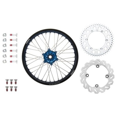Tusk 1931330184e7d5-902a44 Impact Complete Rear Wheel Package 18 x 2.15 Black