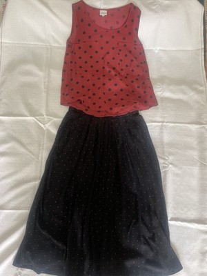 2-teiliges Riani-Ensemble: Rock, ärmelloses Top, 38, Vintage