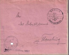 Dienstsache, Demmin/OWS (Arbeitsamt Stralsund), 22.7.40