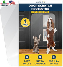 Heavy Duty Door Protector Clear 35X24 Cat Dog Scratch Guard Indoor Outdoor