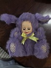 Vintage Nanco My Child Pet Plush Baby Doll Featuring A Purple Bunny Costume 12" — photo 2