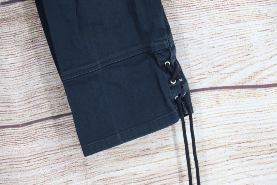 VINTAGE Real Clothes Womens Size 10 Cropped High Rise Pants Black - Image 4 of 4