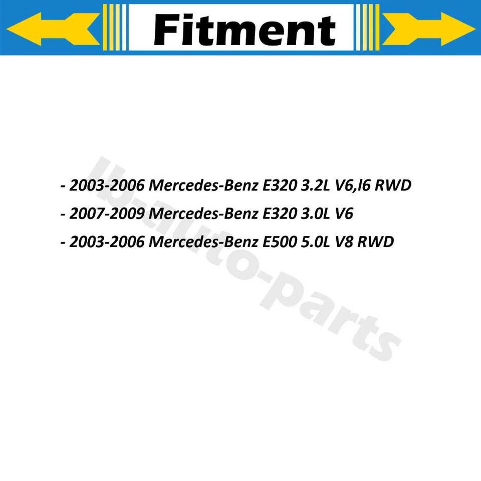 Rotor de freio dianteiro traseiro 4x para Mercedes-Benz E500 5.0L RWD 2003-2006 - Imagem 2 de 4