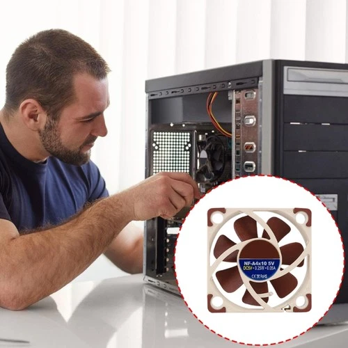 Strong PC Cooling Fan Low Noise Operation Ideal for NAS Servers & Mini PCs