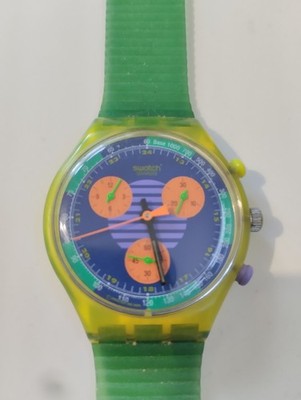Swatch Chrono Neo Wave SCJ100.   Funktionstüchtig aber mit verriegelter Krone 