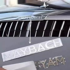 Chrome Front Hood Maybach Sticker decoration Badge for Mercedes Benz S-Class