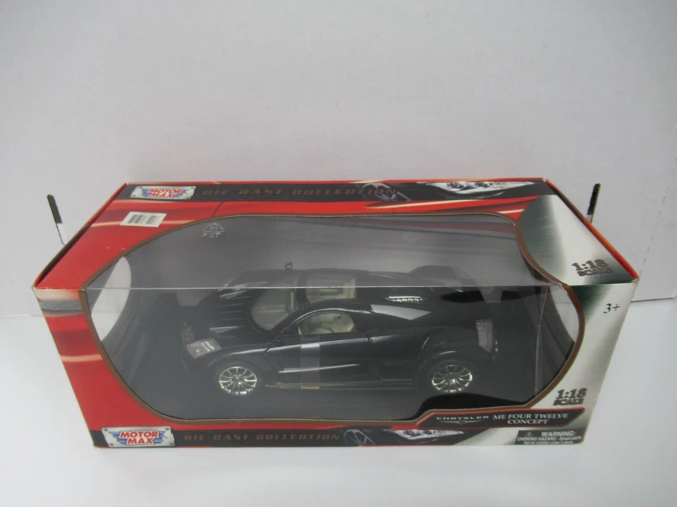 2004 Motor Max Black Chrysler ME Four-Twelve Concept Car  1:18 Scale - Image 2 of 4