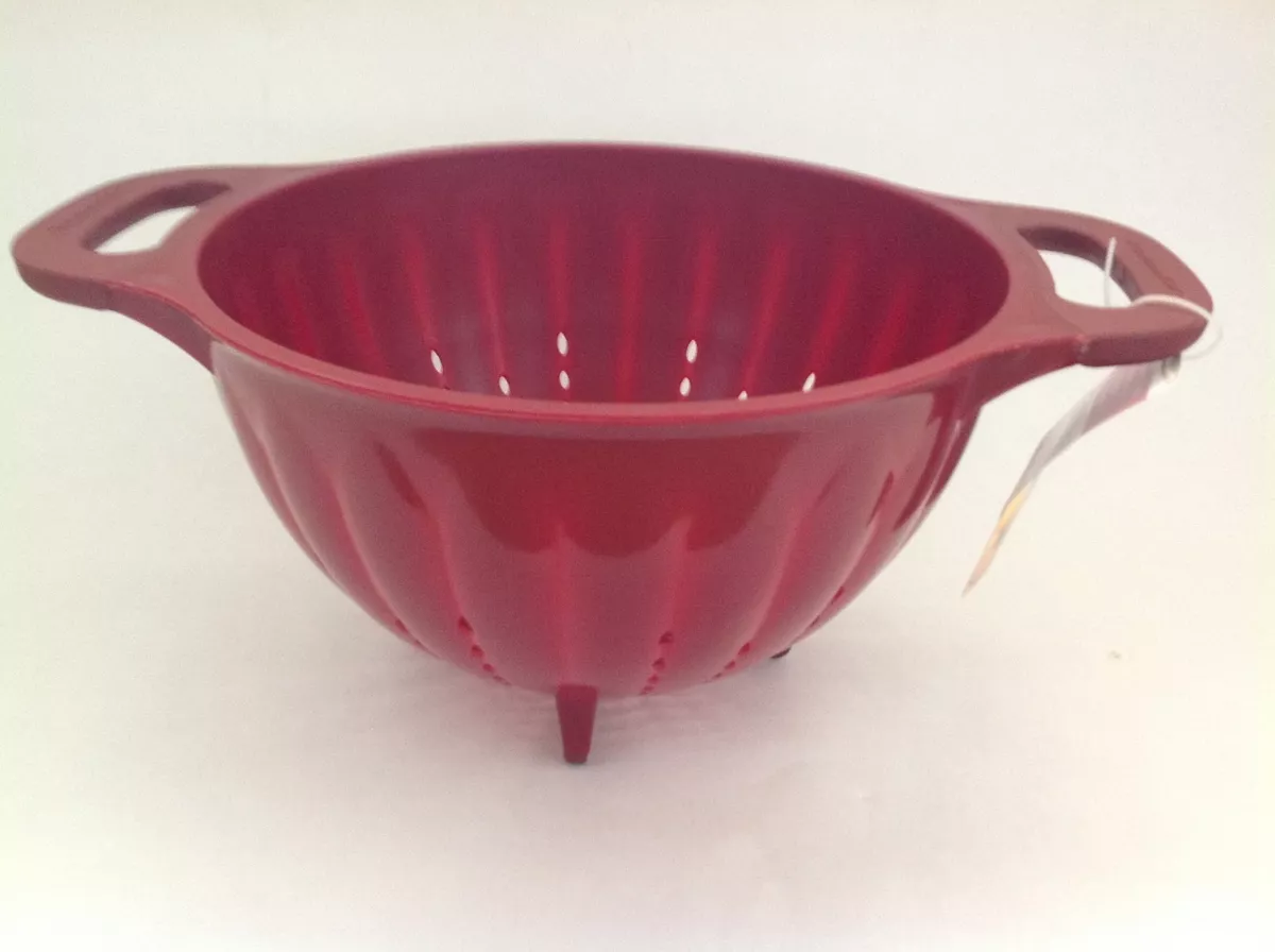 New KitchenAid Empire Red 3 Quart and 5 Quart Colander Strainers