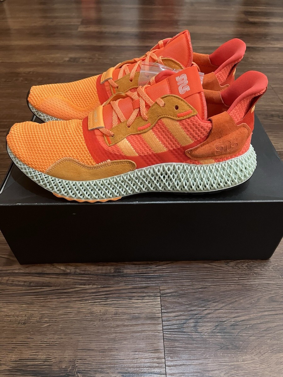 Adidas ZX 4000 4D SNS Sneakersnstuff Orange Men's Sz 13 Sunrise